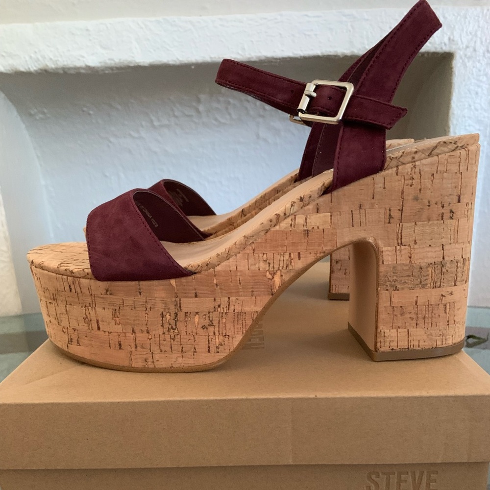 Steve Madden - Amarissa, burgundy suede, size 10